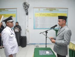 Pj Bupati Buton Lantik Kepala Desa Harapan Jaya