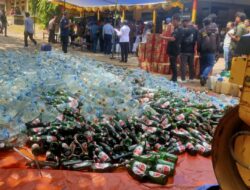 Polres Baubau Musnahkan Empat Ton Miras dan 36,5 gram Sabu