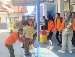 Murid SDN 2 Baadia dan SMPN 7 Baubau Ikuti Simulasi Bencana